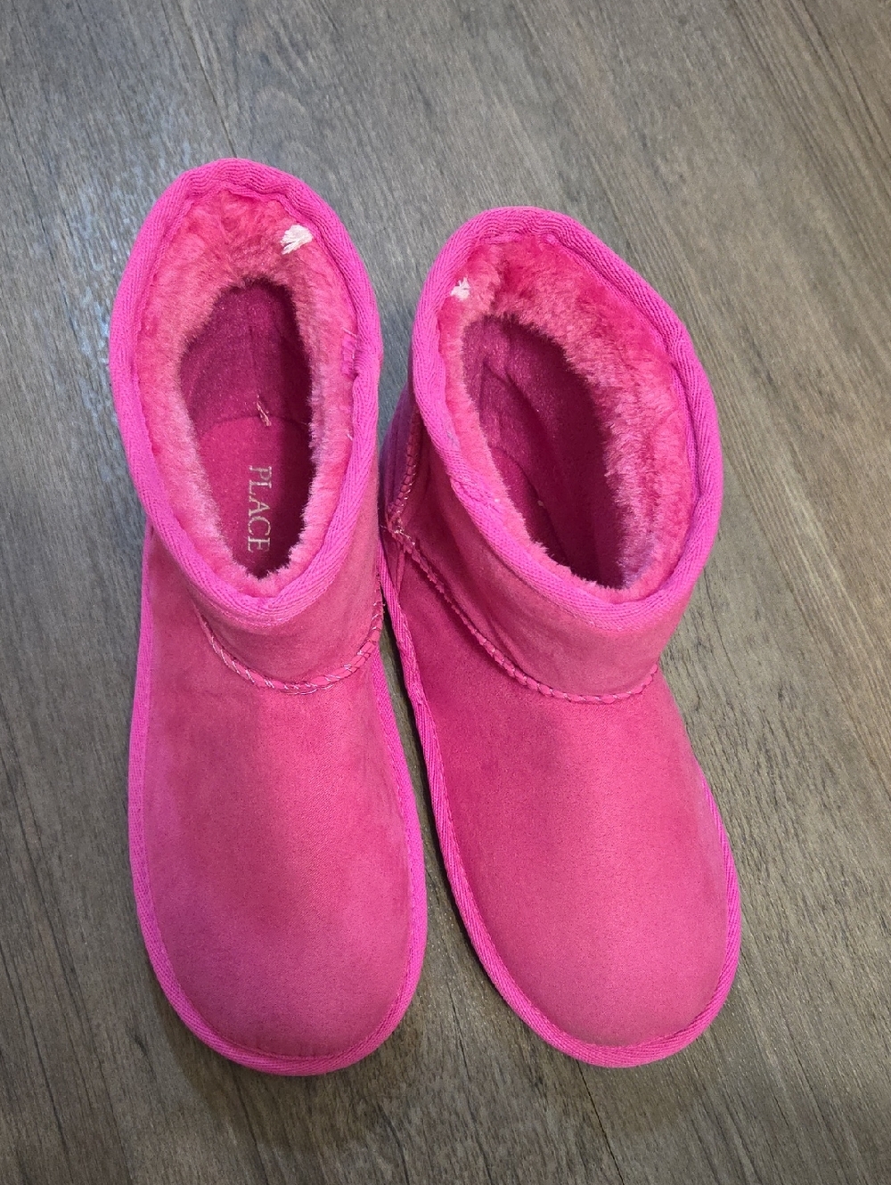 Place • Bright Pink Plush Lined Short Winter Boots - Picture 6 of 8